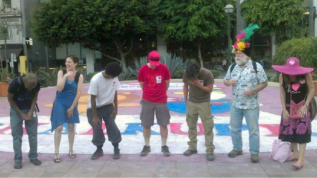 PMC performance at Chalkupy protest, DTLA